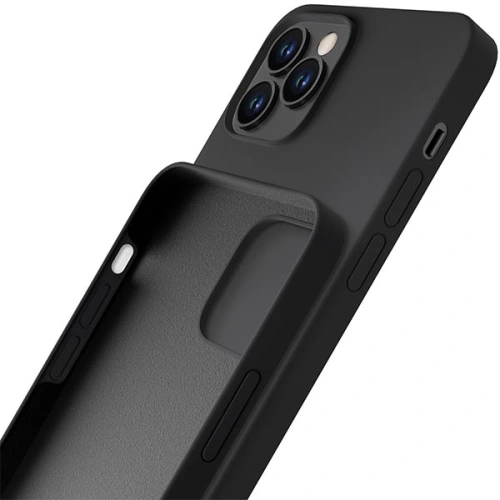Kup Etui 3MK Silicone Case Apple iPhone 12 Pro Max czarny/black - 3MK4708 - {ean13} - Sklep Home Screen