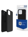 Etui 3MK silikonový kryt Apple iPhone 14 černý/black