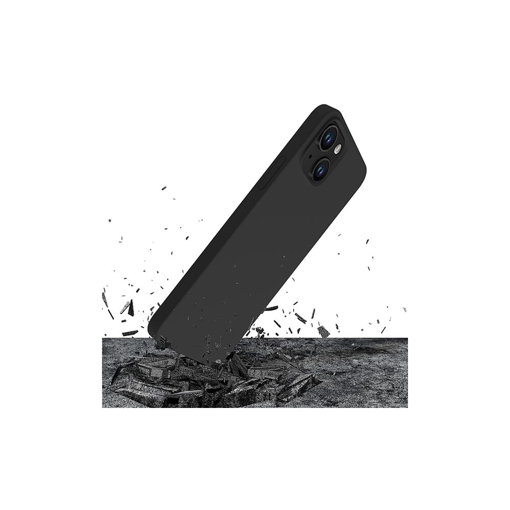 Etui 3MK Silicone Case Apple iPhone 14 Plus / 15 Plus czarny/black