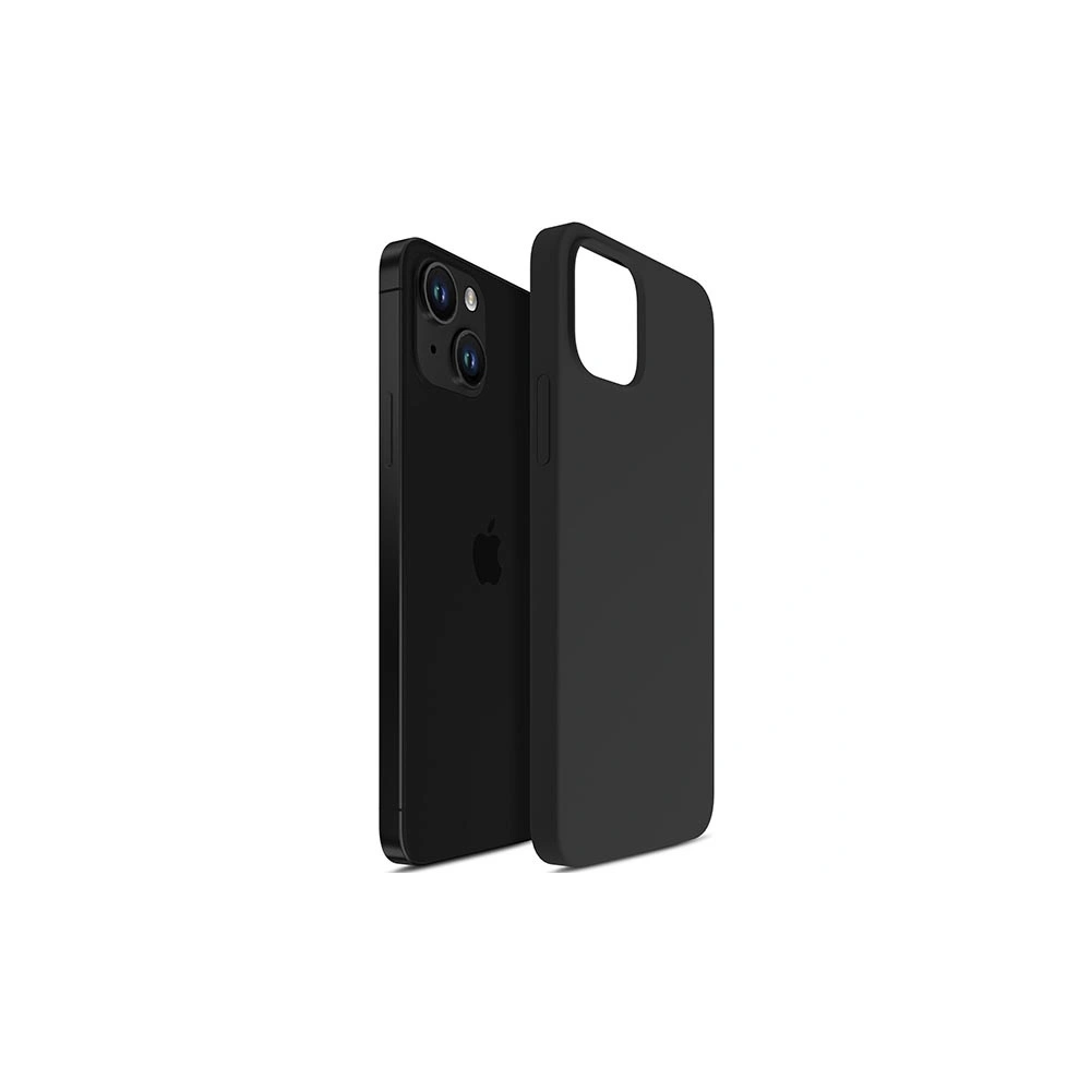 Etui 3MK Silicone Case Apple iPhone 14 Plus / 15 Plus czarny/black