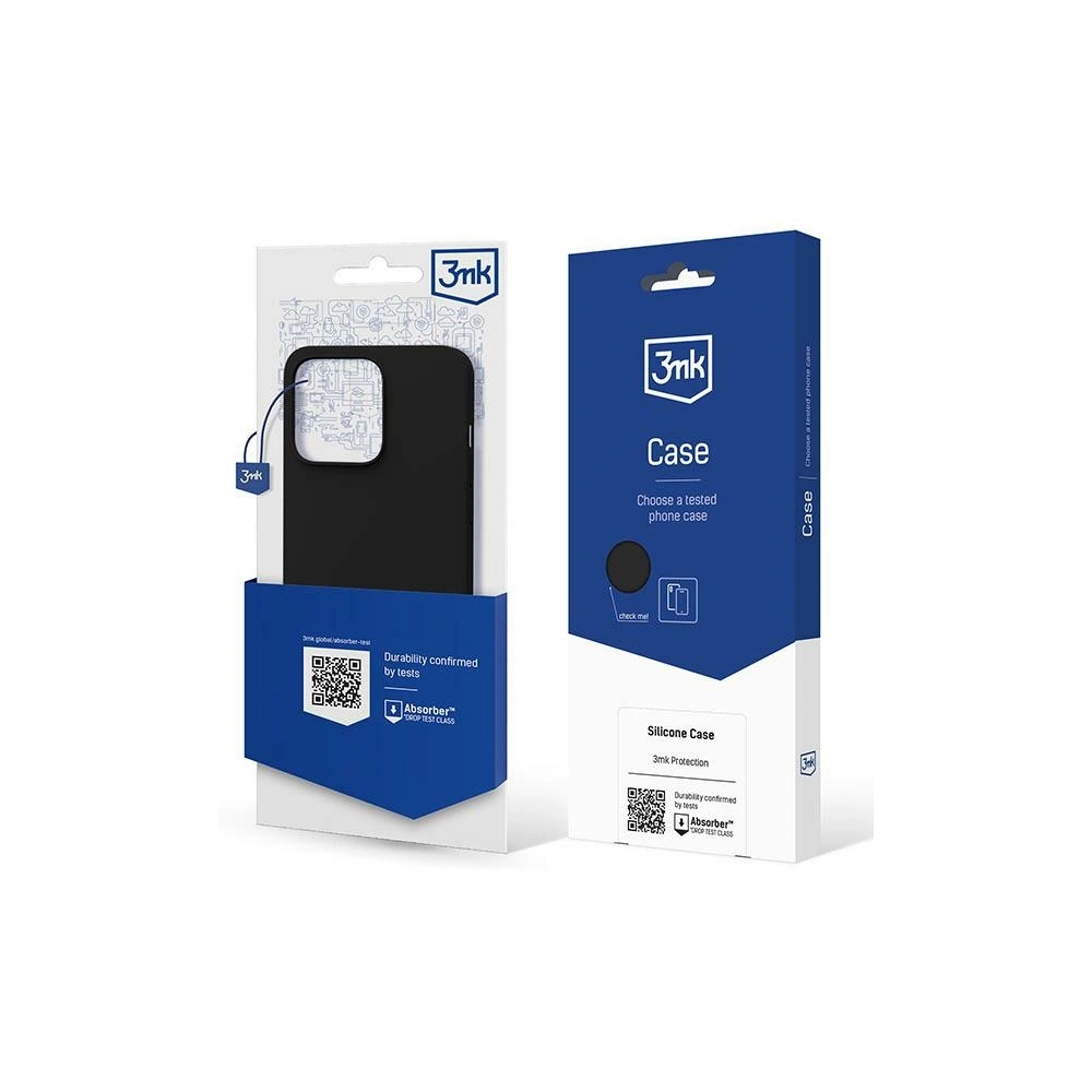 Etui 3MK Silicone Case Apple iPhone 14 Plus / 15 Plus czarny/black