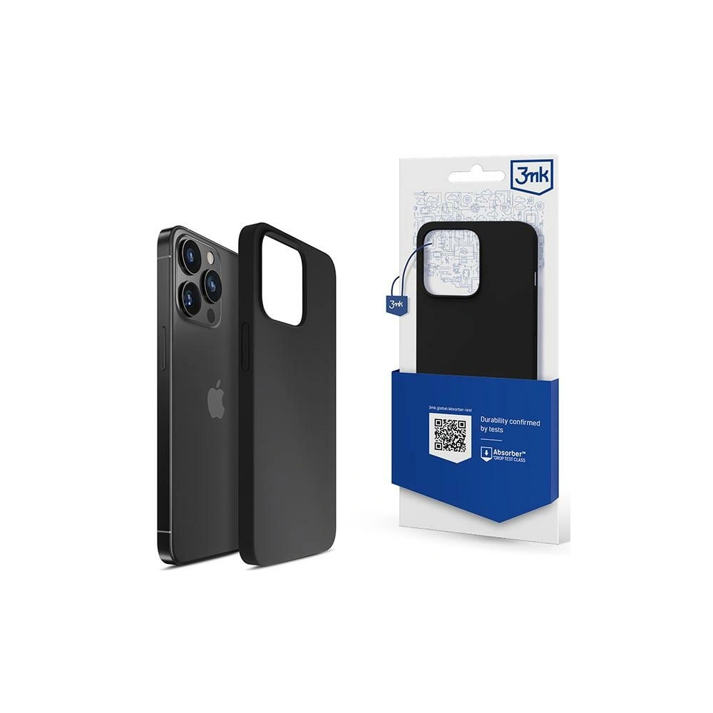 Etui 3MK Silicone Case Apple iPhone 14 Pro Max czarny/black