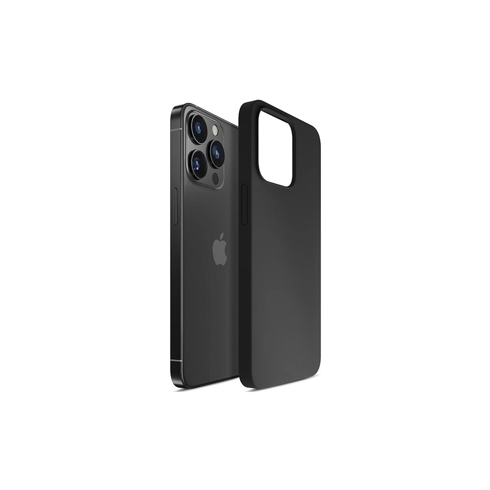 Etui 3MK Silicone Case Apple iPhone 14 Pro Max czarny/black
