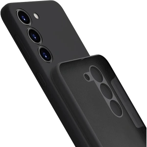 Etui 3MK silikonový kryt Samsung Galaxy S23 černý/black