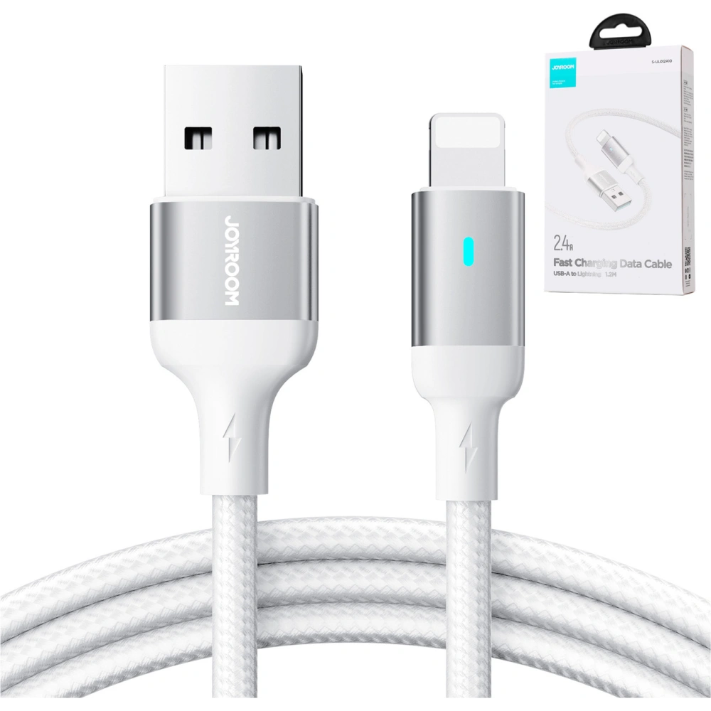 Kabel Joyroom A10 Series USB-A/Lightning 2.4A 1,2m biały