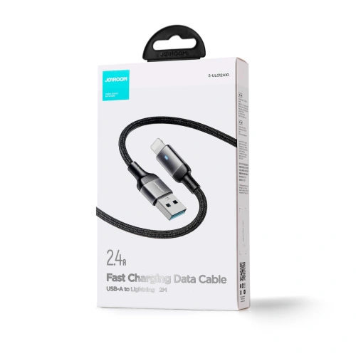 Kup Kabel Joyroom A10 Series USB-A/Lightning 2.4A 2m černý - JYR666 - {ean13} - Sklep Home Screen