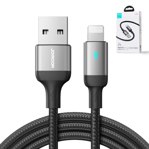 Kup Kábel Joyroom A10 Series USB-A/Lightning 2.4A 1,2m fekete - JYR667 - {ean13} - Sklep Home Screen