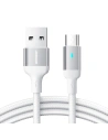 Cablul Joyroom USB-A/microUSB 2.4A 2m alb