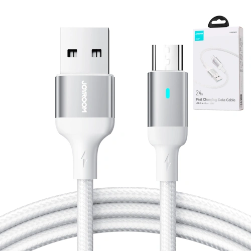 Kup Kábel Joyroom USB-A/microUSB 2.4A 1,2m fehér - JYR669 - {ean13} - Sklep Home Screen