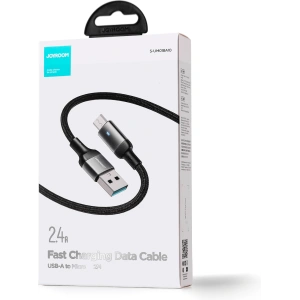 Kabel Joyroom USB-A/microUSB 2.4A 2m černý