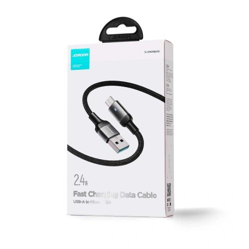 Kup Kabel Joyroom USB-A/microUSB 2.4A 2m černý - JYR670 - {ean13} - Sklep Home Screen