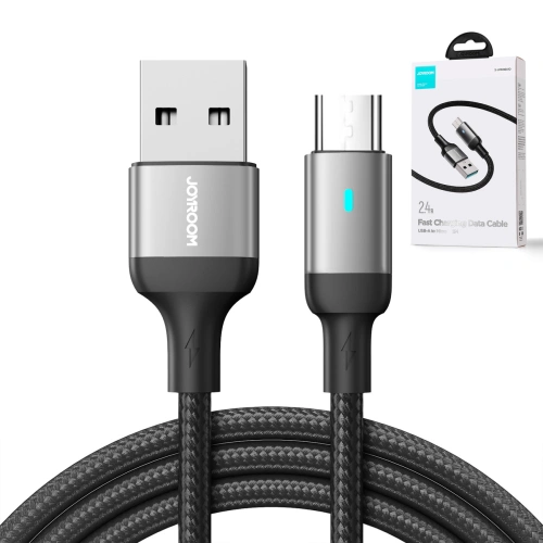Kup Kabel Joyroom USB-A/microUSB 2.4A 2m černý - JYR670 - {ean13} - Sklep Home Screen