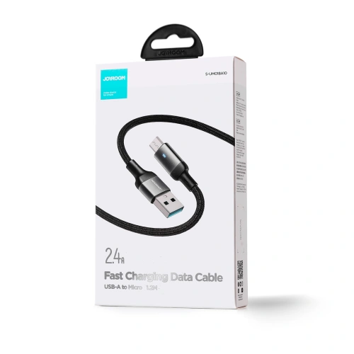 Kup Kabel Joyroom USB-A/microUSB 2.4A 1,2m černý - JYR671 - {ean13} - Sklep Home Screen
