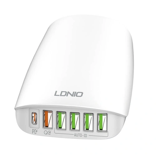 Kup LDNIO Ladegerät A6573C EU 5USB, USB-C 65W + Netzkabel - LDN46 - {ean13} - Sklep Home Screen