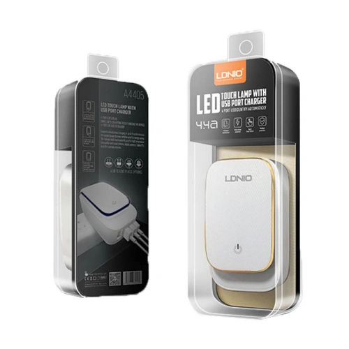 Buy LDNIO A4405 4USB network charger, LED lamp + USB-C cable - LDN47 - {ean13} - Home Screen Store Europe