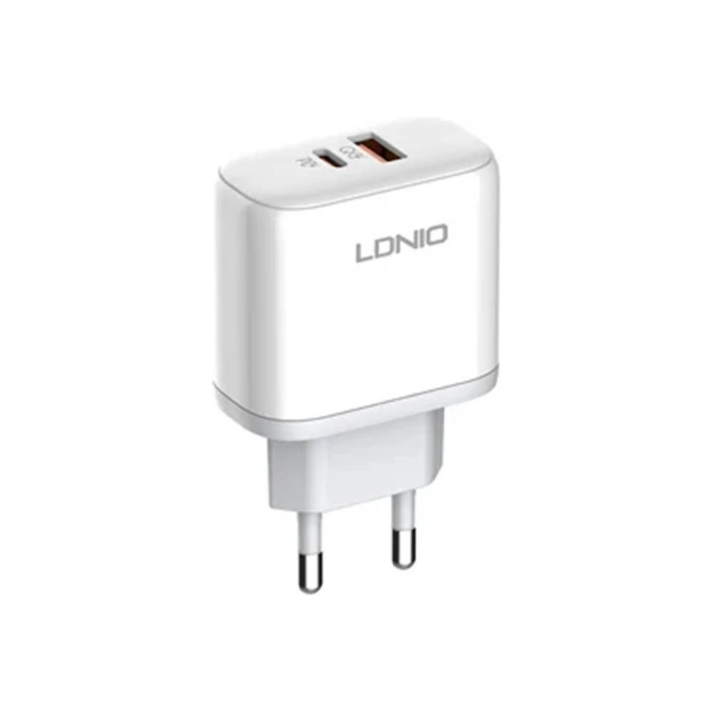 Ładowarka sieciowa LDNIO A2526C USB, USB-C 45W + kabel USB-C/USB-C