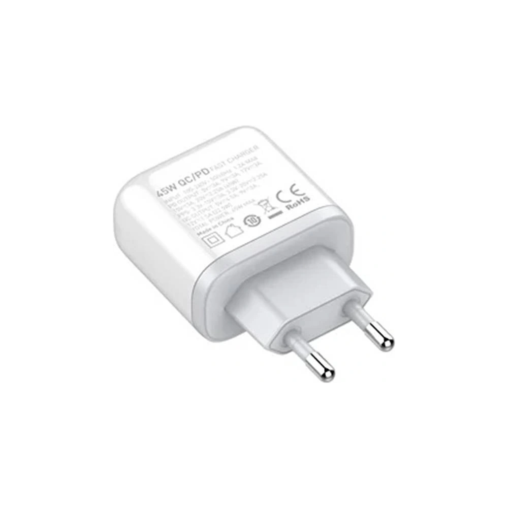 Ładowarka sieciowa LDNIO A2526C USB, USB-C 45W + kabel USB-C/USB-C