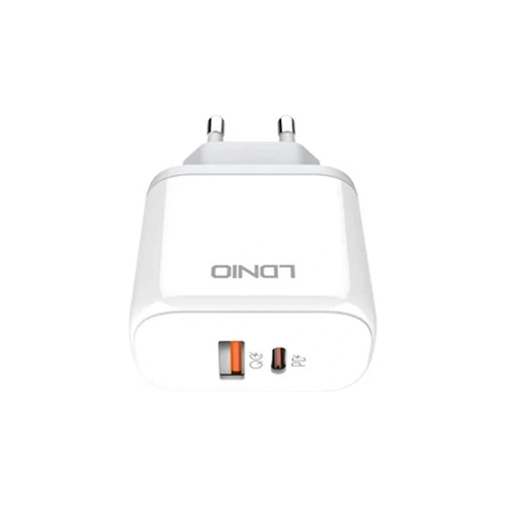 Ładowarka sieciowa LDNIO A2526C USB, USB-C 45W + kabel USB-C