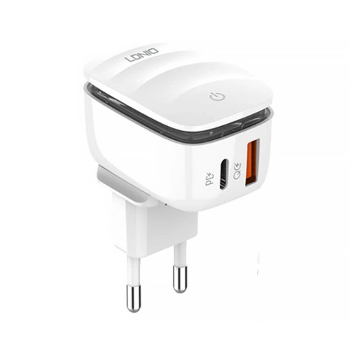Kup Încărcător de rețea LDNIO A2425C USB, USB-C cu lampă + cablu microUSB - LDN54 - {ean13} - Sklep Home Screen