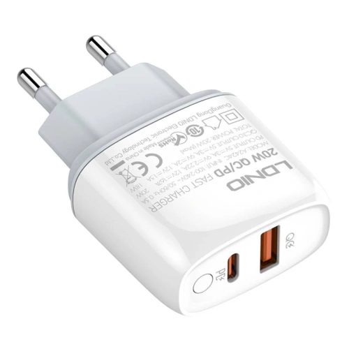 Kup Încărcător de rețea LDNIO A2424C USB, USB-C 20W + cablu USB-C/USB-C - LDN55 - {ean13} - Sklep Home Screen