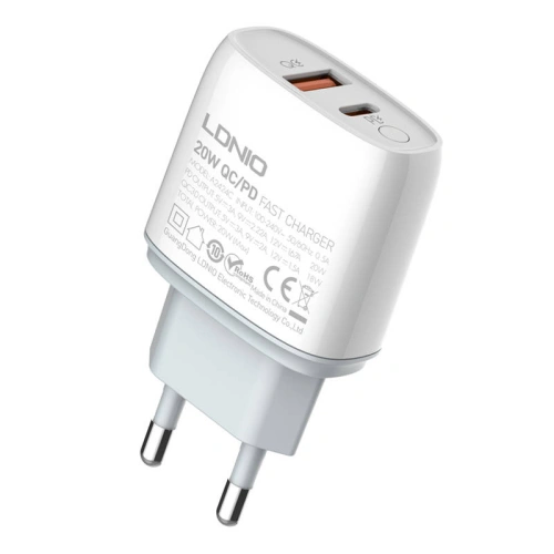 Kup Încărcător de rețea LDNIO A2424C USB, USB-C 20W + cablu USB-C/USB-C - LDN55 - {ean13} - Sklep Home Screen