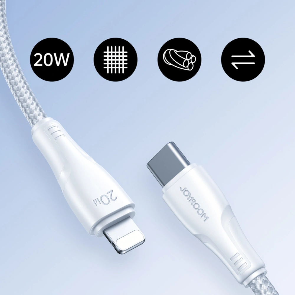 Kabel Joyroom Surpass Series USB-C/Lightning 20W 2m biały