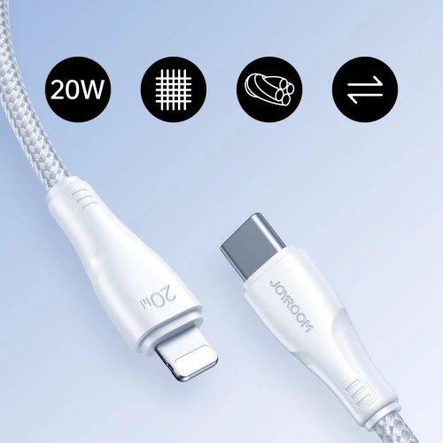 Kup Cablu Joyroom Surpass Series USB-C/Lightning 20W 1,2m alb - JYR674 - {ean13} - Sklep Home Screen
