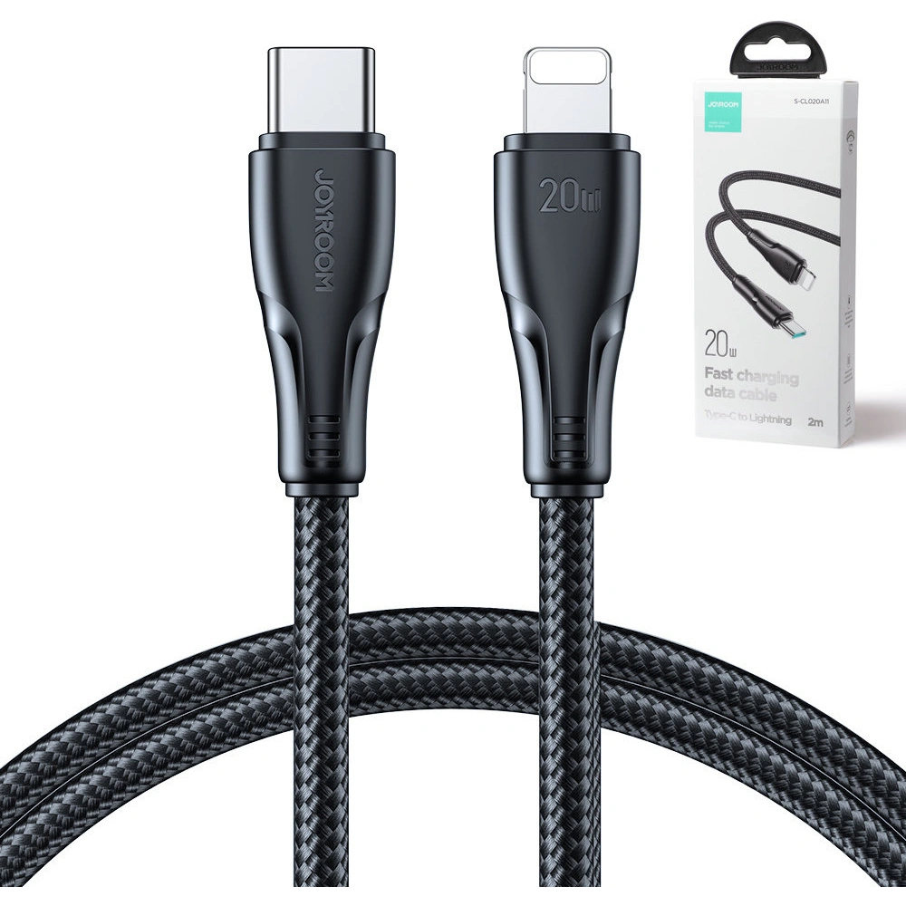 Kabel Joyroom Surpass Series USB-C/Lightning 20W 2m czarny