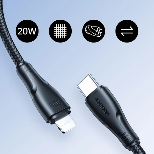 Kup Kabel Joyroom Surpass Series USB-C/Lightning 20W 2m černý - JYR699 - {ean13} - Sklep Home Screen