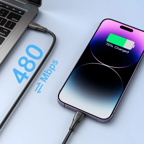Kup Kabel Joyroom Surpass Series USB-C/Lightning 20W 2m černý - JYR699 - {ean13} - Sklep Home Screen
