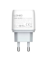 Ładowarka sieciowa LDNIO A2424C USB, USB-C 20W + kabel USB-C/Lightning