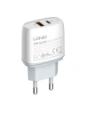 LDNIO Ladegerät A2424C USB, USB-C 20W + Lightning-Kabel
