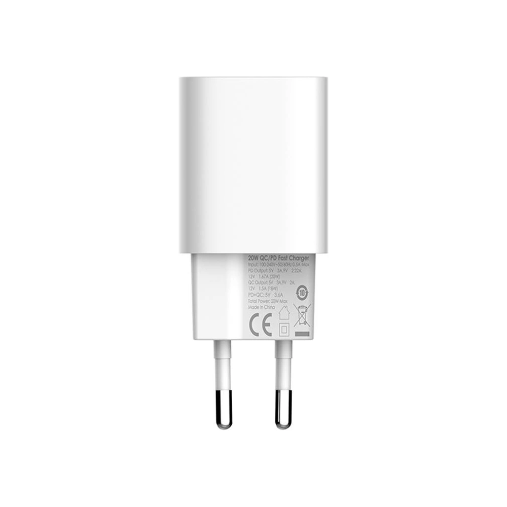 Ładowarka sieciowa LDNIO A2318C USB, USB-C 20W + kabel microUSB