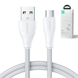Cable Joyroom Surpass Series USB-A/microUSB 2.4A 2m white