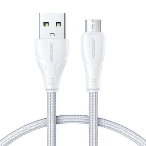 Kup Joyroom Kabel Surpass Serie USB-A/microUSB 2,4A 1,2m weiß - JYR679 - {ean13} - Sklep Home Screen