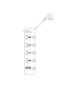 Power strip with 4 AC outlets, 4x USB, LDNIO SC4408, 2500W (white) 