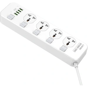 Kup Listă de alimentare cu 4 prize AC, 4x USB, LDNIO SC4408, 2500W (alb) - LDN71 - {ean13} - Sklep Home Screen