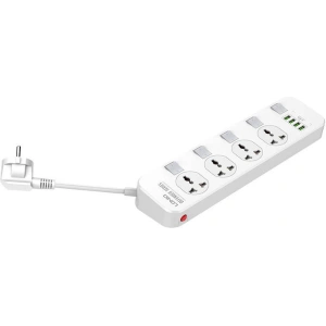 Kup Listă de alimentare cu 4 prize AC, 4x USB, LDNIO SC4408, 2500W (alb) - LDN71 - {ean13} - Sklep Home Screen