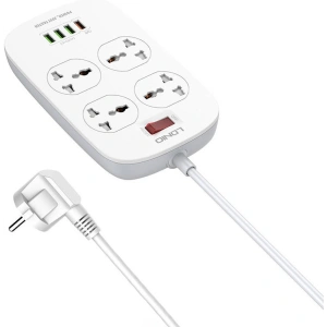 Kup Priză de alimentare cu 4 prize AC, 4x USB, LDNIO SC4407, 2500W (albă) - LDN72 - {ean13} - Sklep Home Screen
