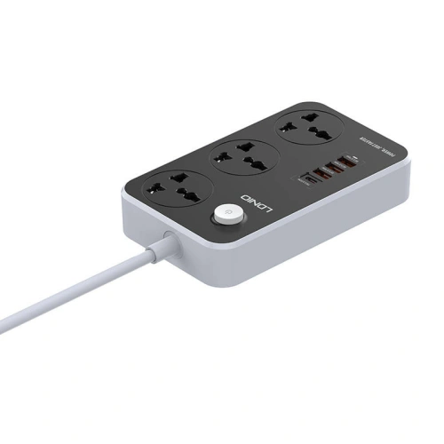 Kup Listwa zasilająca z 3 gniazdami AC, 4x USB, LDNIO SC3412, 2500W (szara) - LDN74 - {ean13} - Sklep Home Screen