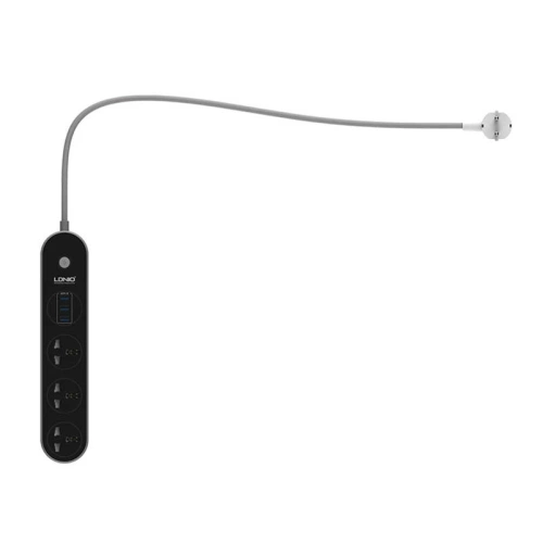 Kup Napájecí lišta se 3 AC zásuvkami, 3x USB, LDNIO SC3301, 2500W (šedá) - LDN75 - {ean13} - Sklep Home Screen