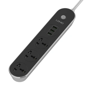 Kup Napájecí lišta se 3 AC zásuvkami, 3x USB, LDNIO SC3301, 2500W (šedá) - LDN75 - {ean13} - Sklep Home Screen
