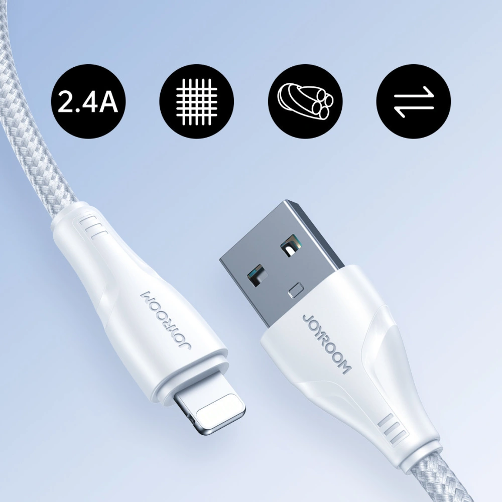 Kabel Joyroom Surpass Series USB-A/Lightning 2.4A 2m biały