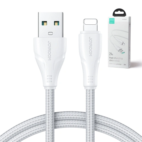 Kup Cablu Joyroom Surpass Series USB-A/Lightning 2.4A 2m alb - JYR683 - {ean13} - Sklep Home Screen