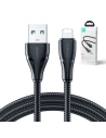 Cablul Joyroom Surpass Series USB-A/Lightning 2.4A 3m negru