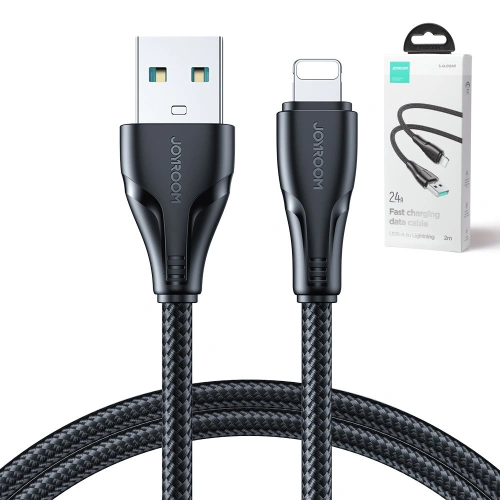 Kup Kabel Joyroom Surpass Series USB-A/Lightning 2.4A 2m černý - JYR685 - {ean13} - Sklep Home Screen