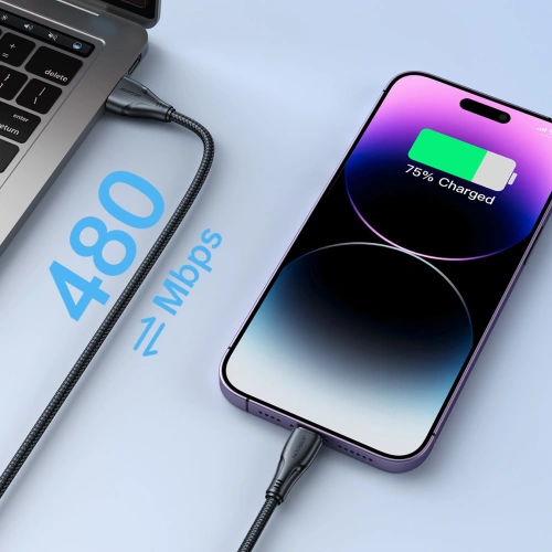 Kup Kábel Joyroom Surpass Series USB-A/Lightning 2.4A 2m fekete - JYR685 - {ean13} - Sklep Home Screen
