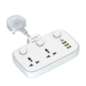 Buy Power strip with 2 AC outlets LDNIO SC2413, 3x USB, 1x USB-C, 2500W (white) - LDN76 - {ean13} - Home Screen Store Europe