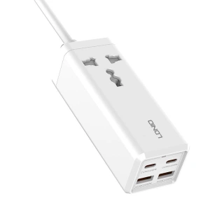 Kup Napájecí lišta s 1 AC zásuvkou LDNIO SC1418, 2x USB, 2x USB-C, 2500W (bílá) - LDN77 - {ean13} - Sklep Home Screen