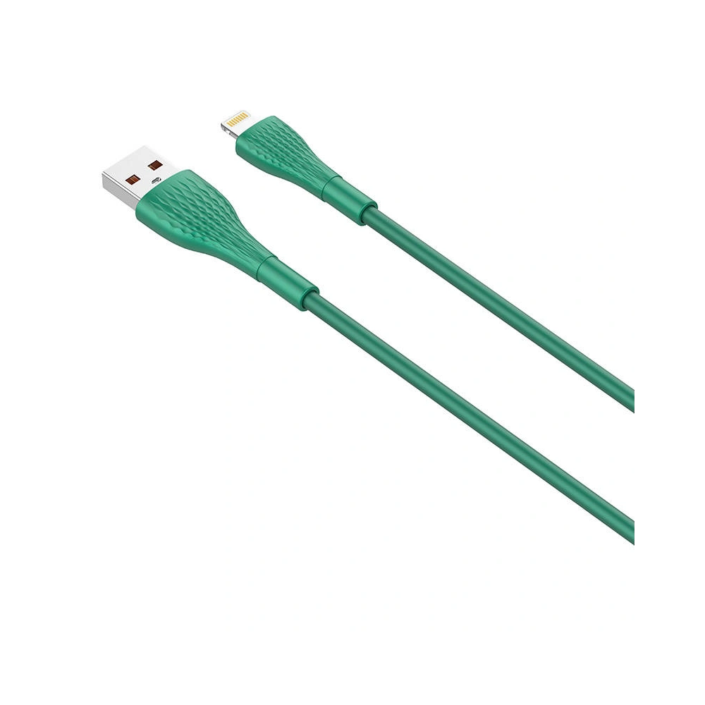 Kabel LDNIO LS672 USB-A/Lightning 30W, 2m zielony